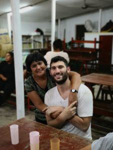 Cristina con Fede Perez