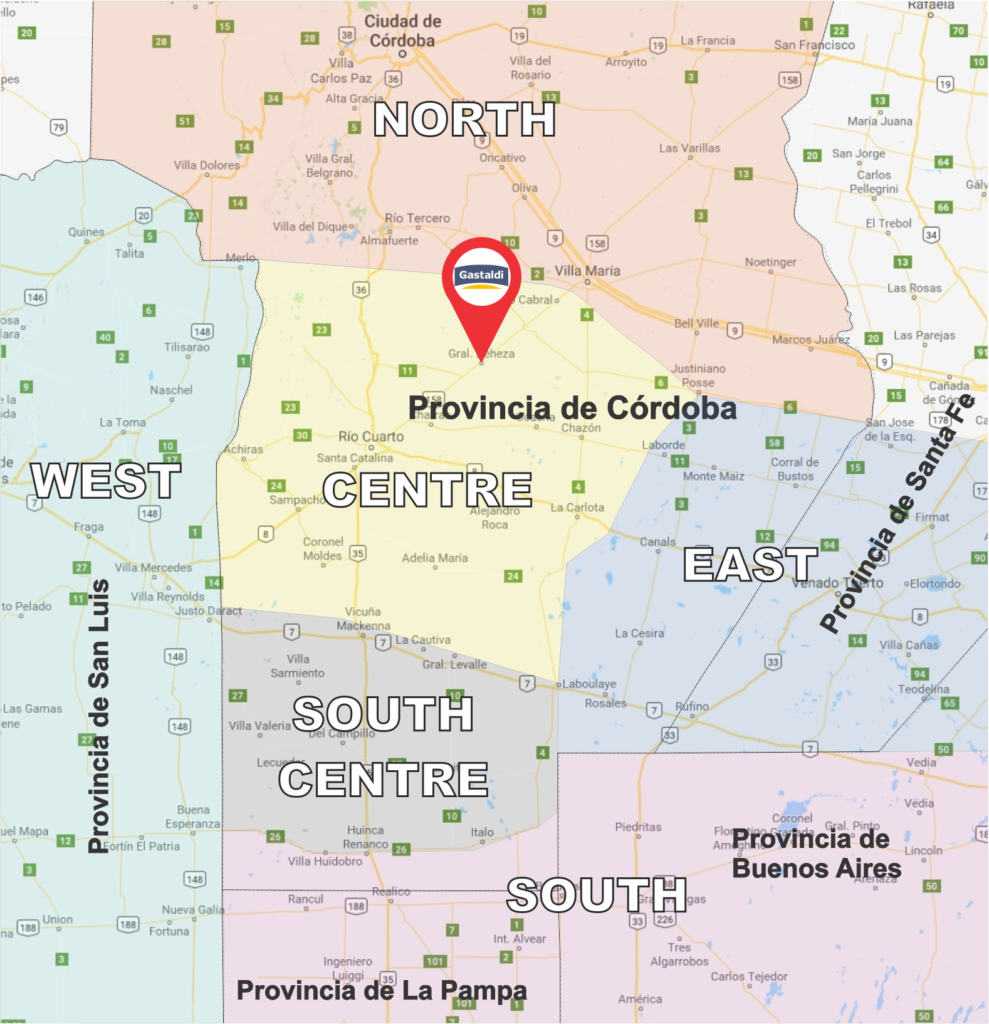 main peanut area map