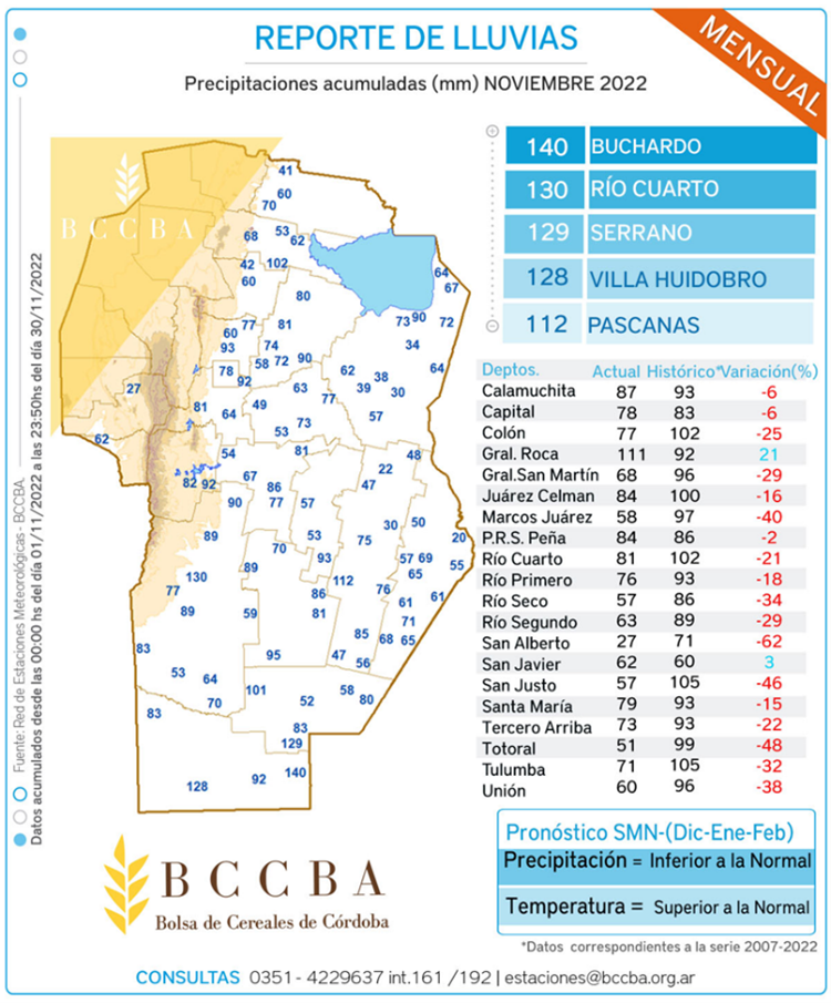  map of rainfall november 2022